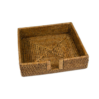 Rattan Dinner Napkin Holder in Natural - 1 Napkin Holder
