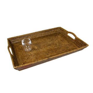 Rattan Extra Large Rectangle Tray - Natural - 1 Placemat