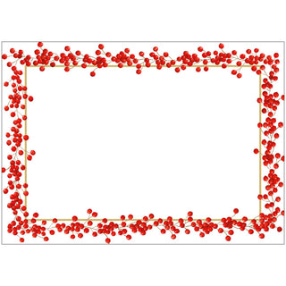 Red Berries Adhesive Labels - 12 Per Package