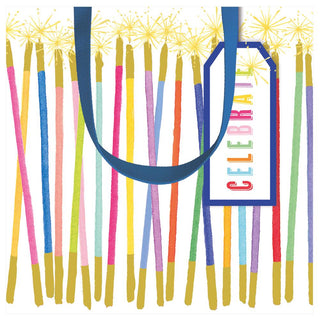 Caspari Party Candles Small Square Gift Bag - 1 Each 10004B1.5