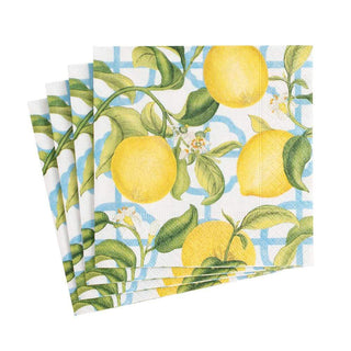 Caspari Seville Paper Cocktail Napkins in Ivory - 20 Per Package 11910C