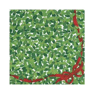 Caspari Boxwood Paper Luncheon Napkins in Ivory - 20 Per Package 12080L