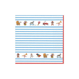 Caspari Bébé Paper Cocktail Napkins in Blue - 20 Per Package 13021C