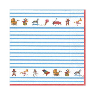 Caspari Bébé Paper Luncheon Napkins in Blue - 20 Per Package 13021L