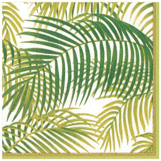 Caspari Under the Palms Paper Dinner Napkins - 20 Per Package 13110D