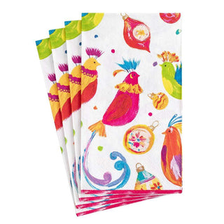 Caspari Painted Partridges Paper Guest Towel Napkins - 15 Per Package 14780G
