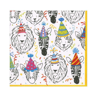 Caspari Safari Birthday Paper Luncheon Napkins - 20 Per Package 16330L
