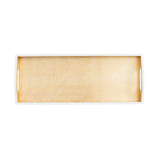 Pebble Lacquer Bar Tray in Gold - 1 Each