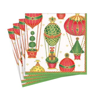 Christmas in the Air Paper Luncheon Napkins - 20 Per Package 17140L