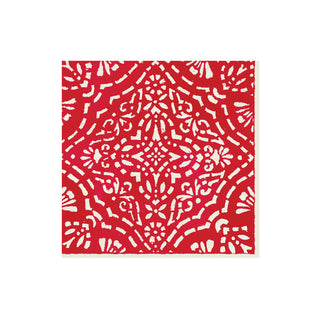Annika Paper Cocktail Napkins in Red - 20 Per Package 17300C
