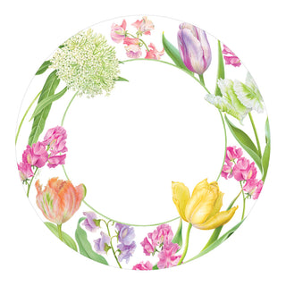 Spring Flower Show Dinner Plates - 8 Per Package
