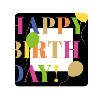 Birthday Surprise Square Salad & Dessert Plates - 8 Per Package