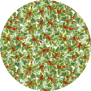 Caspari Holly and Mistletoe Die-Cut Placemat - 1 Per Package 3057PMS