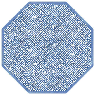 Caspari Fretwork Die-Cut Placemat in Blue - 1 Per Package 3059PMS