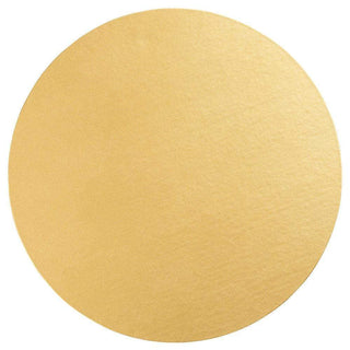 Caspari Luster Round Felt-Backed Placemat in Gold - 1 Each 4021PMR