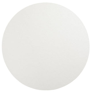 Caspari Luster Round Felt-Backed Placemat in Pearl - 1 Each 4023PMR