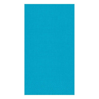 Caspari Grosgrain Paper Guest Towel Napkins in Turquoise - 15 Per Package 8603G