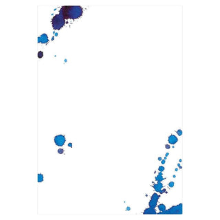 Caspari Splatterware Invitations - 8 Blank Invitations & 8 Envelopes 86900E42