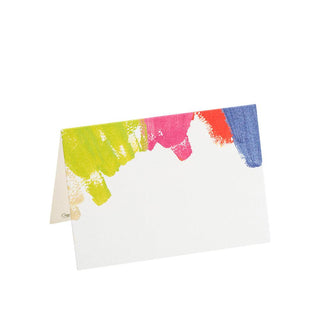 Caspari Brushstroke Place Cards - 10 Per Package 87908P