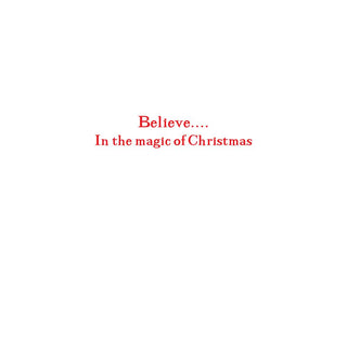 Santa's Sleigh Christmas Cards in Cello Pack - 5 Cards & 5 Envelopes