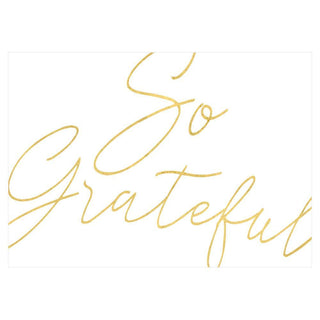 Caspari So Grateful Thank You Notes in Foil - 8 Note Cards & 8 Envelopes 88617.44