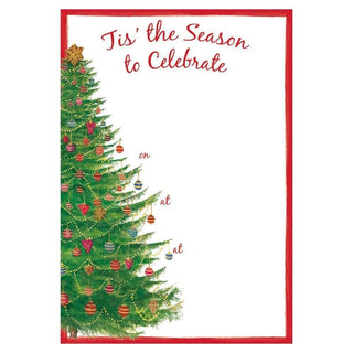 Caspari Glittering Tree Invitations - 8 Fill-In Invitations & 8 Envelopes 88915E40