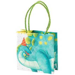 Caspari Partysaurus Small Square Gift Bag - 1 Each 8964B1.5