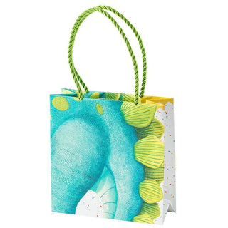 Caspari Partysaurus Small Square Gift Bag - 1 Each 8964B1.5