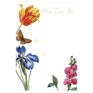 Caspari Redoute Floral Invitations - 8 Fill-In Invitations & 8 Envelopes 89901E40