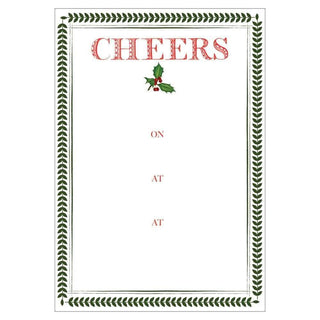 Caspari Yuletide Cheer Invitations - 8 Fill-In Invitations & 8 Envelopes 89914E40