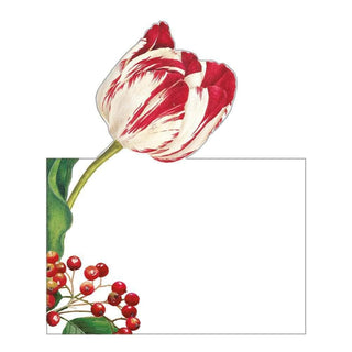 Caspari Winter Arrangement Die-Cut Place Cards - 8 Per Package 89919P