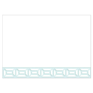 Caspari Garden Gate Blank Correspondence Cards in Light Blue - 20 Cards & 20 Envelopes 90692CCU