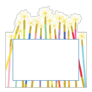 Caspari Party Candles Die-Cut Place Cards - 8 Per Package 90905P