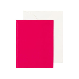 Caspari Solid Gift Enclosure Cards in Fuchsia - 4 Mini Cards & 4 Envelopes 94535ENC