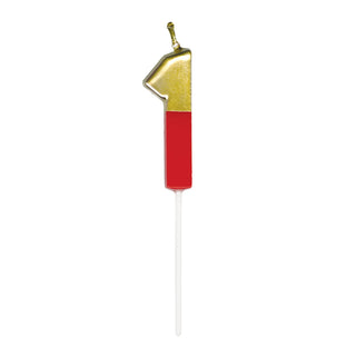 Number Candle 1 - Red