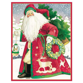 Santa of Snowflake Mountain Christmas Cards in Cello Pack - 5 Cards & 5 Envelopes