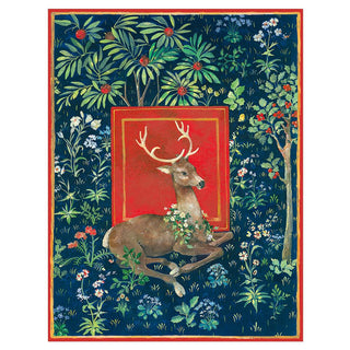 Stag Christmas Cards in Cello Pack - 5 Cards & 5 Envelopes