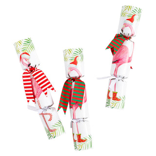 Christmas Flamingos Celebration Crackers - 8 Per Box CK146.10