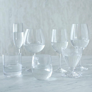 Caspari Acrylic 14oz On the Rocks Highball Glass in Crystal Clear - 1 Each ACR300