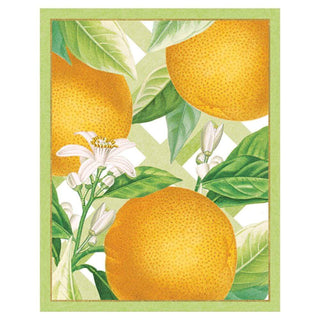 Caspari Citrus Bridge Tally Sheets - 12 Per Package BT121