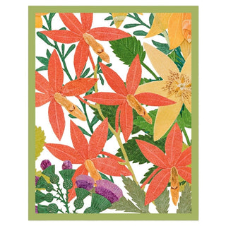 Caspari Halsted Floral Bridge Tally Sheets - 12 Per Package BT148