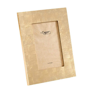 Caspari Gold Lacquer 4" x 6" Picture Frame - 1 Each GOLDLQFRM4X6