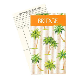 Caspari Palms Bridge Gift Set - 2 Playing Card Decks & 2 Score Pads GS107