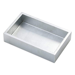 Caspari Lacquer Guest Towel Napkin Holder in Silver - 1 Each HG11