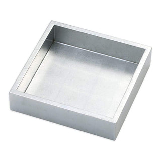 Caspari Lacquer Luncheon Napkin Holder in Silver - 1 Each HL11
