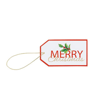 Caspari Merry Christmas Classic Gift Tags - 4 Per Package HT042