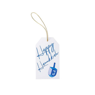 Caspari Happy Hanukkah Classic Foil Gift Tags - 4 Per Package HT9781