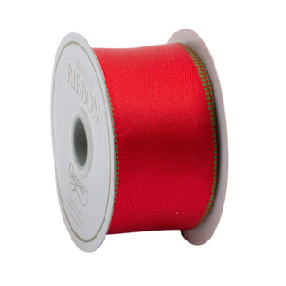 Caspari Red & Green Reversible Wired Ribbon - 8 Yard Spool R816