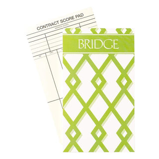 Caspari Trellis Bridge Score Pad - 1 Each SP112
