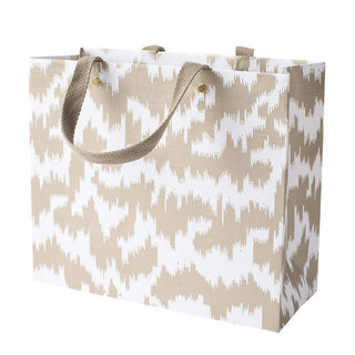 Modern Moire Pale Gold Gift Bag Lg 11 3/4 X 4 3/4 X 10